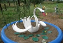 Фото - Как сделать лебедя из покрышки